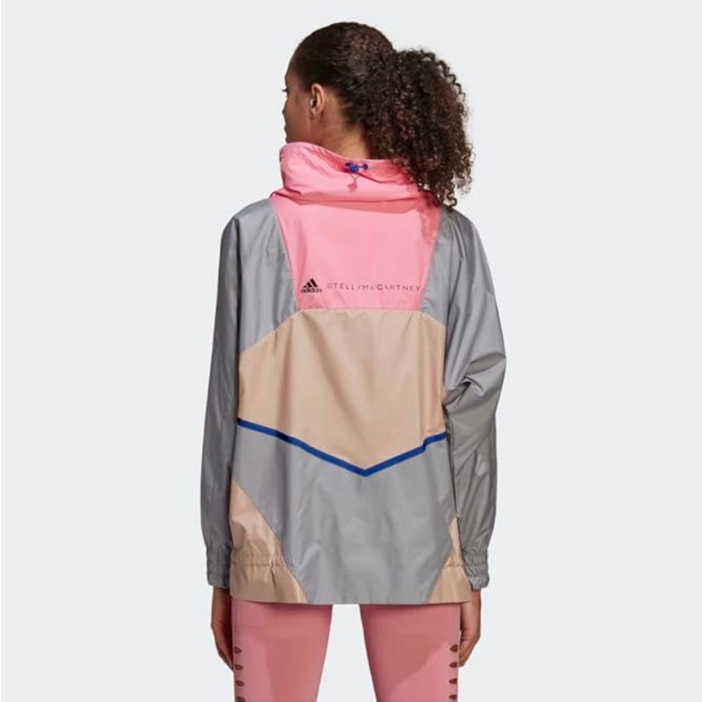 Adidas Pink and Gray Ski Jacket with Chevron Design - Picture 3 of 12